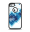 The Blue Levitating Squares Apple iPhone 5-5s Otterbox Defender Case Skin Set