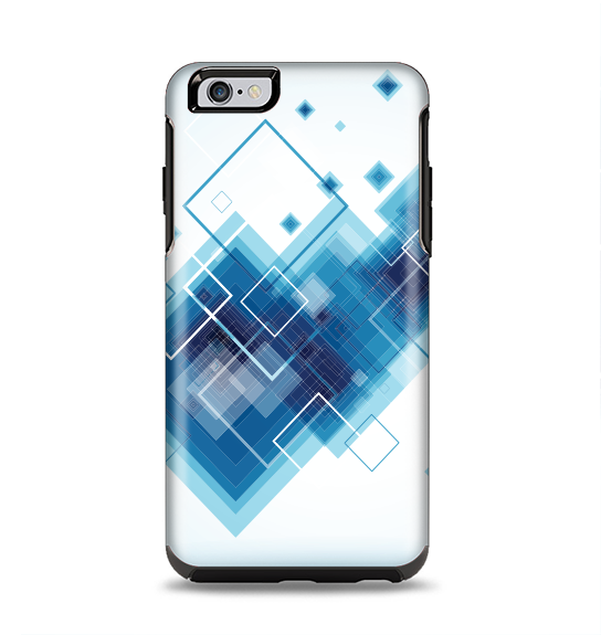 The Blue Levitating Squares Apple iPhone 6 Plus Otterbox Symmetry Case Skin Set