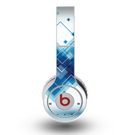 The Blue Levitating Squares Skin for the Original Beats by Dre Wireless Headphones
