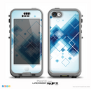 The Blue Levitating Squares Skin for the iPhone 5c nüüd LifeProof Case