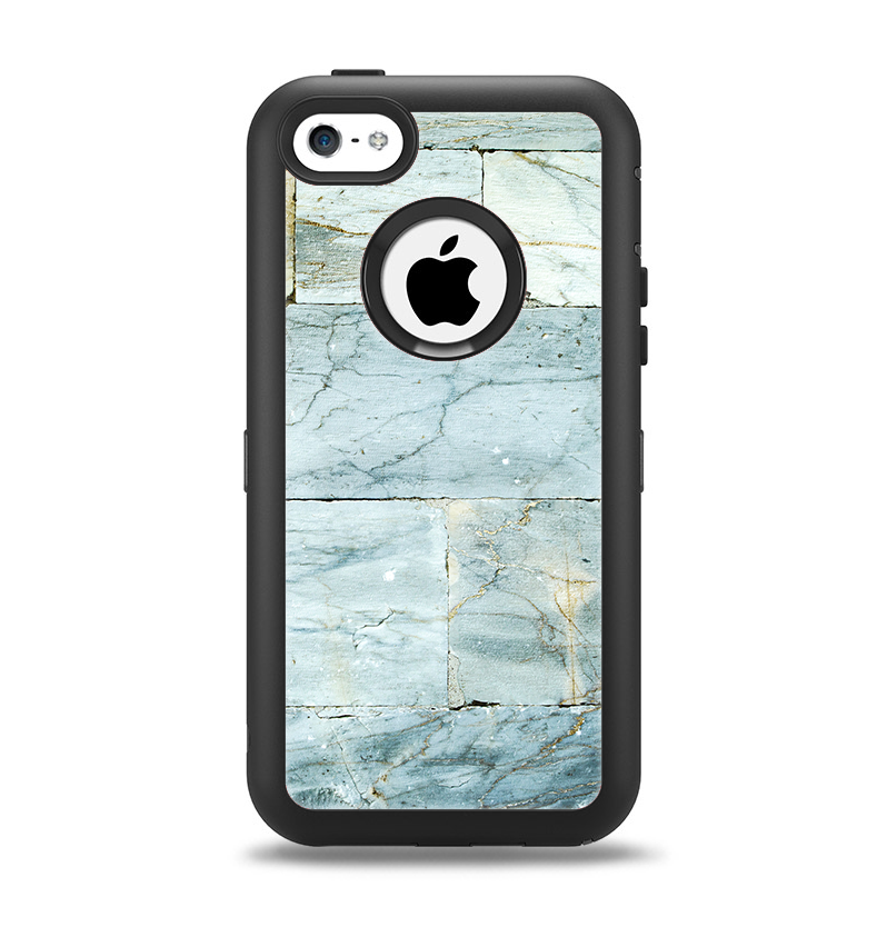 The Blue Marble Layered Bricks Apple iPhone 5c Otterbox Defender Case Skin Set