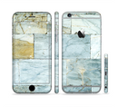 The Blue Marble Layered Bricks Sectioned Skin Series for the Apple iPhone 6