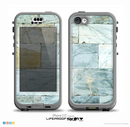 The Blue Marble Layered Bricks Skin for the iPhone 5c nüüd LifeProof Case