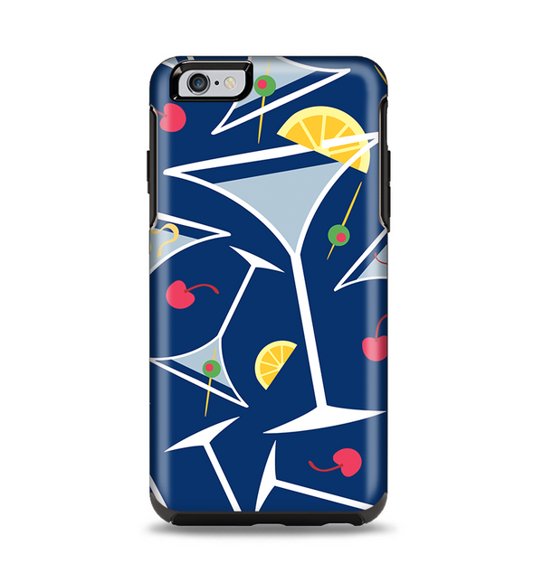 The Blue Martini Drinks With Lemons Apple iPhone 6 Plus Otterbox Symmetry Case Skin Set