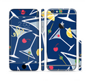 The Blue Martini Drinks With Lemons Sectioned Skin Series for the Apple iPhone 6s Plus