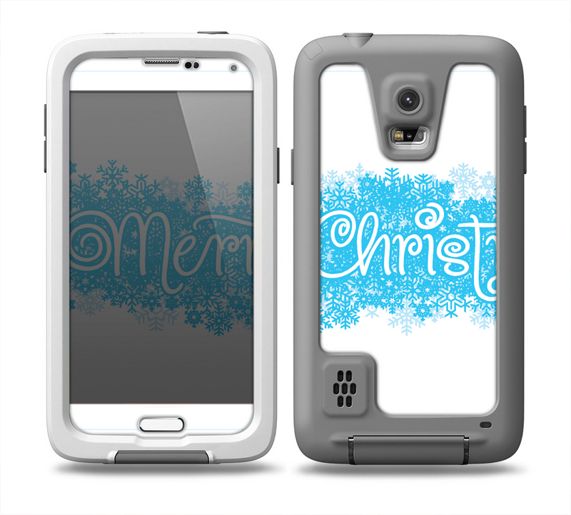 The Blue Merry Christmas Skin for the Samsung Galaxy S5 frē LifeProof Case