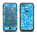 The Blue Nautical Collage Apple iPhone 6/6s LifeProof Fre Case Skin Set