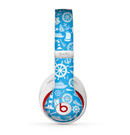 The Blue Nautical Collage Skin for the Beats by Dre Studio (2013+ Version) Headphones
