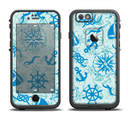 The Blue Nautical Collage V5 Apple iPhone 6/6s LifeProof Fre Case Skin Set