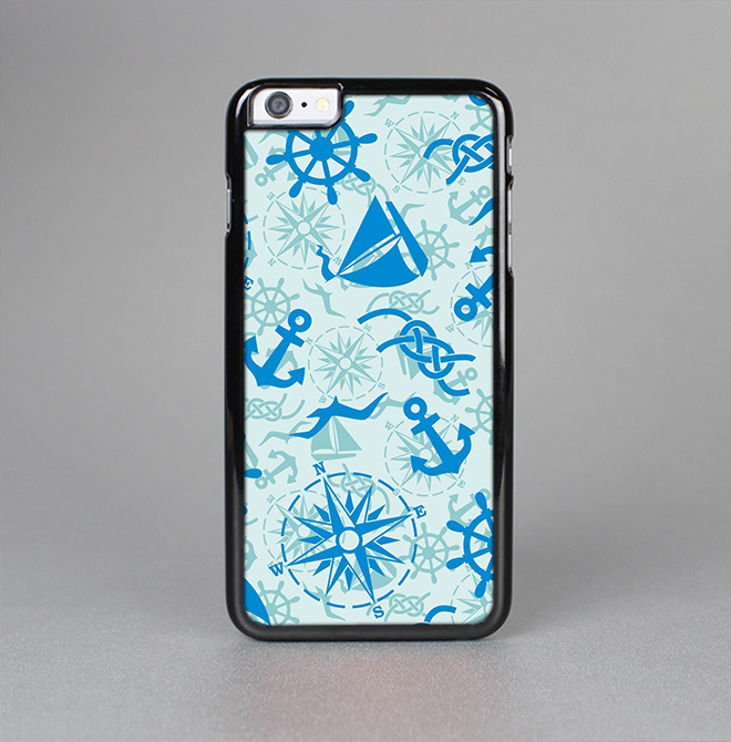 The Blue Nautical Collage V5 Skin-Sert Case for the Apple iPhone 6 Plus