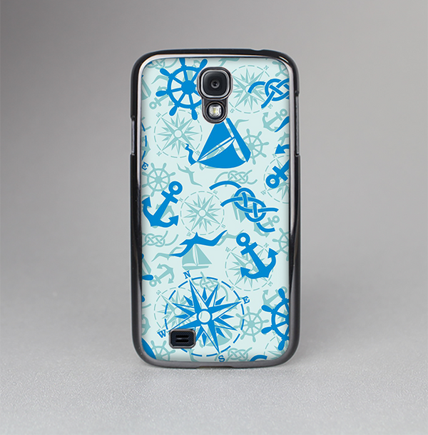 The Blue Nautical Collage V5 Skin-Sert Case for the Samsung Galaxy S4