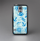 The Blue Nautical Collage V5 Skin-Sert Case for the Samsung Galaxy S5