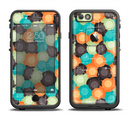The Blue & Orange Abstract Polka Dots Apple iPhone 6/6s LifeProof Fre Case Skin Set