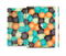 The Blue & Orange Abstract Polka Dots Skin Set for the Apple iPad Air 2