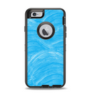 The Blue Painted Brush Texture Apple iPhone 6 Otterbox Defender Case Skin Set