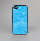The Blue Painted Brush Texture Skin-Sert for the Apple iPhone 4-4s Skin-Sert Case