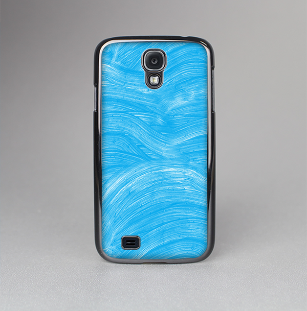 The Blue Painted Brush Texture Skin-Sert Case for the Samsung Galaxy S4