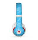 The Blue Painted Brush Texture Skin for the Beats by Dre Studio (2013+ Version) Headphones