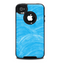 The Blue Painted Brush Texture Skin for the iPhone 4-4s OtterBox Commuter Case