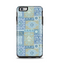 The Blue Patched Paisley Pattern Apple iPhone 6 Plus Otterbox Symmetry Case Skin Set