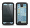 The Blue Patched Paisley Pattern Samsung Galaxy S4 LifeProof Nuud Case Skin Set