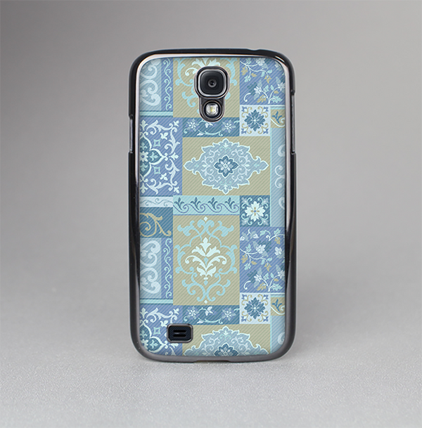 The Blue Patched Paisley Pattern Skin-Sert Case for the Samsung Galaxy S4