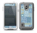 The Blue Patched Paisley Pattern Skin Samsung Galaxy S5 frē LifeProof Case