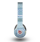 The Blue Patched Paisley Pattern Skin for the Beats by Dre Original Solo-Solo HD Headphones