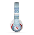 The Blue Patched Paisley Pattern Skin for the Beats by Dre Studio (2013+ Version) Headphones