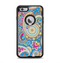 The Blue & Pink Layered Paisley Pattern V3 Apple iPhone 6 Plus Otterbox Defender Case Skin Set
