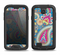 The Blue & Pink Layered Paisley Pattern V3 Samsung Galaxy S4 LifeProof Fre Case Skin Set