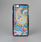 The Blue & Pink Layered Paisley Pattern V3 Skin-Sert Case for the Apple iPhone 6 Plus
