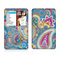 The Blue & Pink Layered Paisley Pattern V3 Skin For The Apple iPod Classic