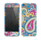 The Blue & Pink Layered Paisley Pattern V3 Skin for the Apple iPhone 5s