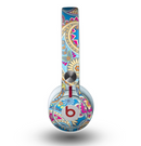 The Blue & Pink Layered Paisley Pattern V3 Skin for the Beats by Dre Mixr Headphones