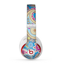 The Blue & Pink Layered Paisley Pattern V3 Skin for the Beats by Dre Studio (2013+ Version) Headphones
