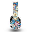 The Blue & Pink Layered Paisley Pattern V3 Skin for the Original Beats by Dre Studio Headphones