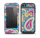 The Blue & Pink Layered Paisley Pattern V3 Skin for the iPod Touch 5th Generation frē LifeProof Case