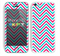 The Blue & Pink Sharp Chevron Pattern Skin for the Apple iPhone 5c