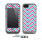 The Blue & Pink Sharp Chevron Pattern Skin for the Apple iPhone 5c LifeProof Case
