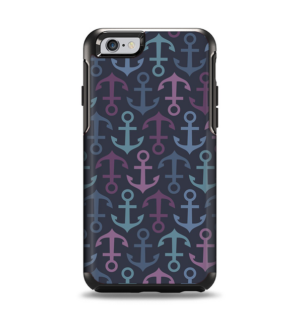 The Blue & Pink Vector Anchor Collage Apple iPhone 6 Otterbox Symmetry Case Skin Set