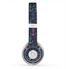 The Blue & Pink Vector Anchor Collage Skin for the Beats by Dre Solo 2 Headphones