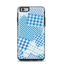 The Blue Plaid Patches Apple iPhone 6 Plus Otterbox Symmetry Case Skin Set