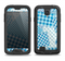 The Blue Plaid Patches Samsung Galaxy S4 LifeProof Nuud Case Skin Set