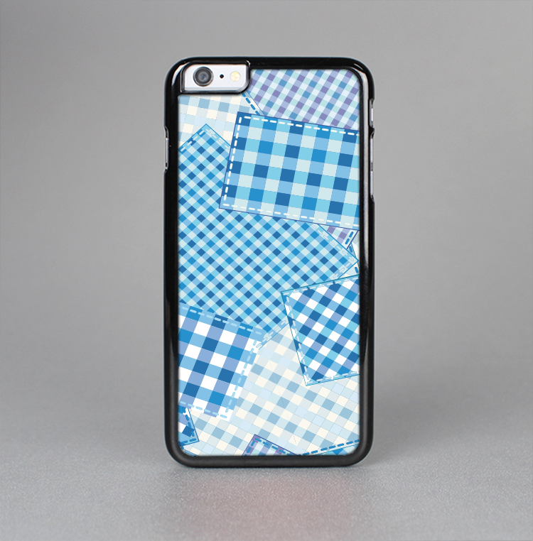 The Blue Plaid Patches Skin-Sert Case for the Apple iPhone 6 Plus