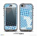 The Blue Plaid Patches Skin for the iPhone 5c nüüd LifeProof Case
