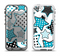 The Blue Polkadotted Vector Stars Apple iPhone 5-5s LifeProof Fre Case Skin Set