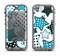 The Blue Polkadotted Vector Stars Apple iPhone 5c LifeProof Nuud Case Skin Set