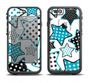 The Blue Polkadotted Vector Stars Apple iPhone 6/6s LifeProof Fre Case Skin Set