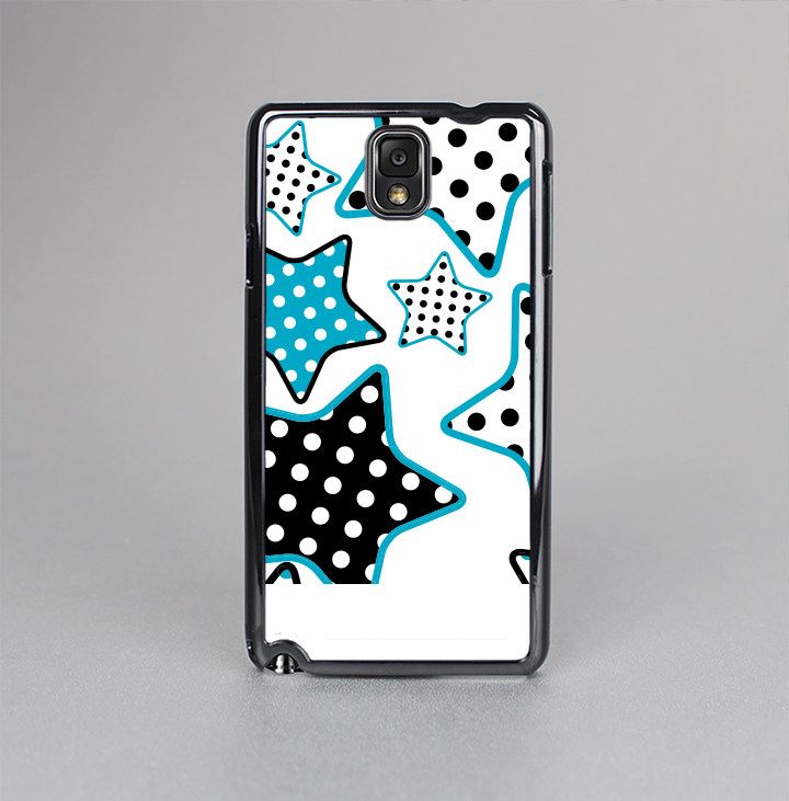 The Blue Polkadotted Vector Stars Skin-Sert Case for the Samsung Galaxy Note 3